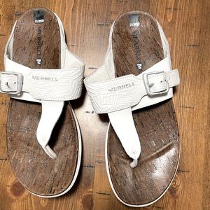 Ladies Merrell slip on sandals.  Size 9
